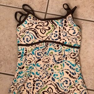 Hapari Modest Tankini Top XS - Confetti Print